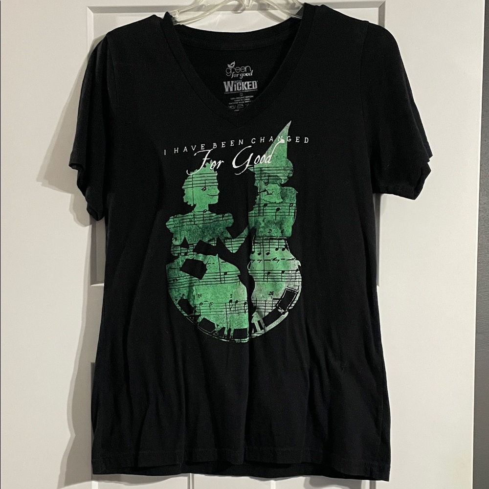 Wicked Black T-Shirt with Green Graphic